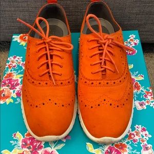 Red Orange Cole Haans